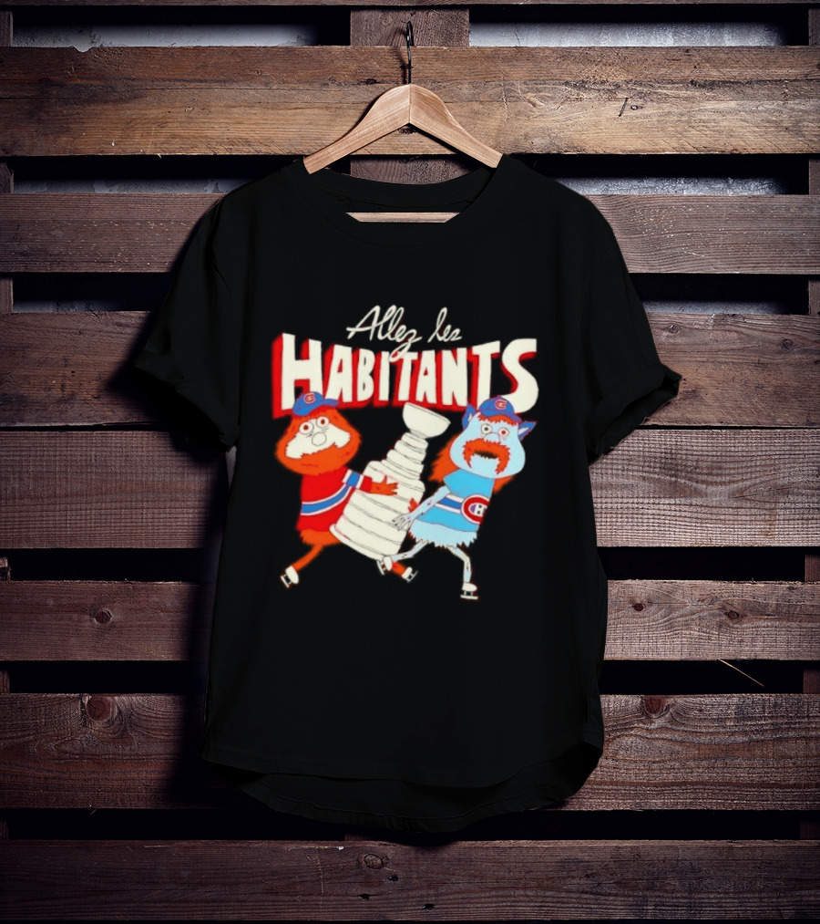Allez Les Habitants Montreal Canadiens Trophy Celebration T-Shirt