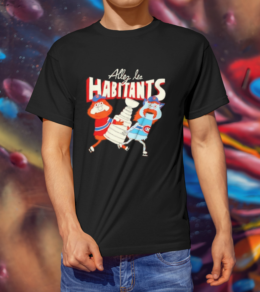 Allez Les Habitants Montreal Canadiens Trophy Celebration T-Shirt