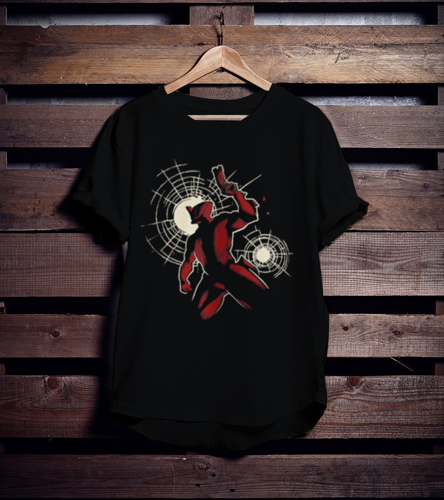 Warframe Tennocon 2026 Red And Tan Abstract Character With Circular T-Shirt