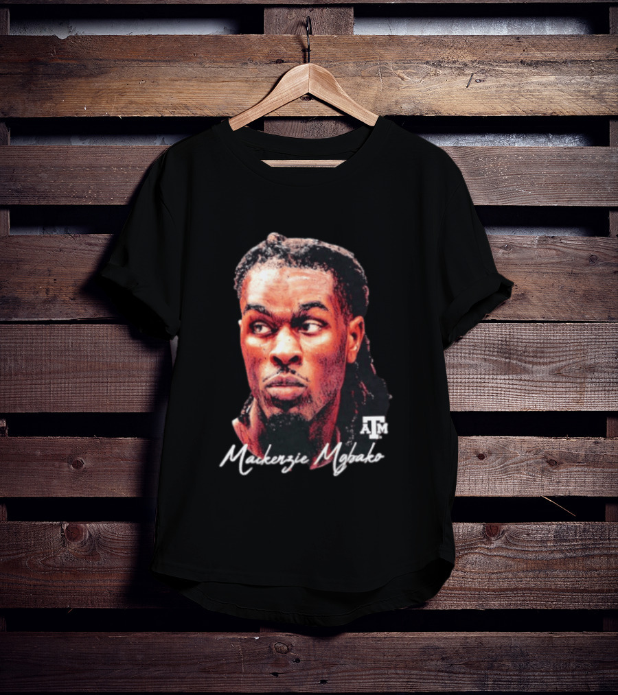 Texas A&M Aggies Mackenzie Mgbako NCAA Basketball Game Face T-Shirt
