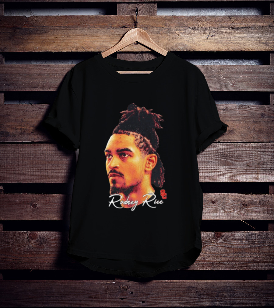 Rodney Rice USC Trojans NCAA Men's Basketball Game Face T-Shirt