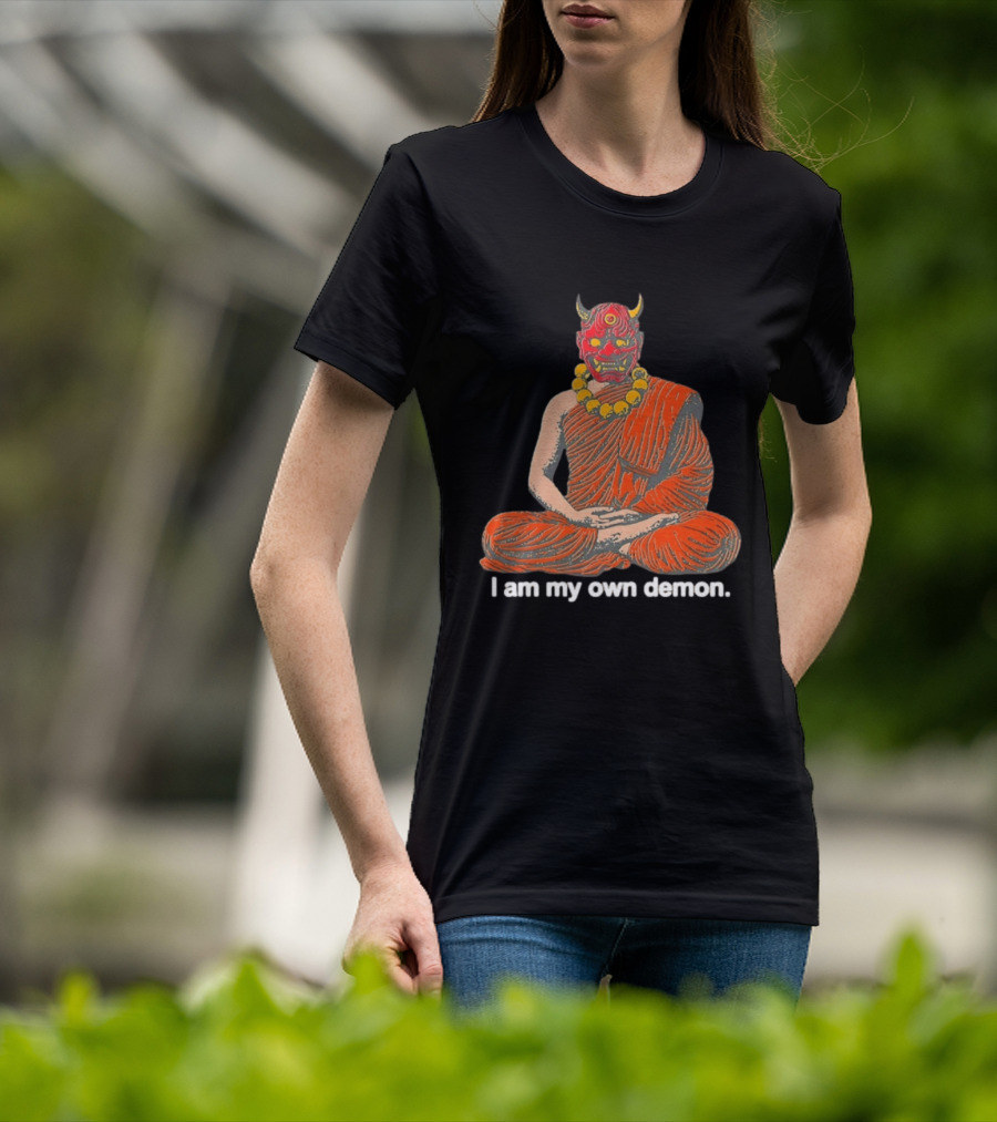 I Am My Own Demon Buddhist Mask Meditation T-Shirt