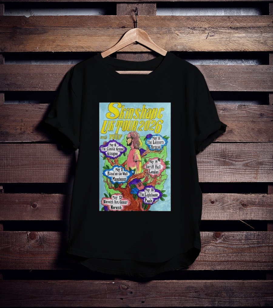 Skinshape UK Tour 2026 Glasgow Manchester Norwich Bristol London Poole With Yuuf T-Shirt