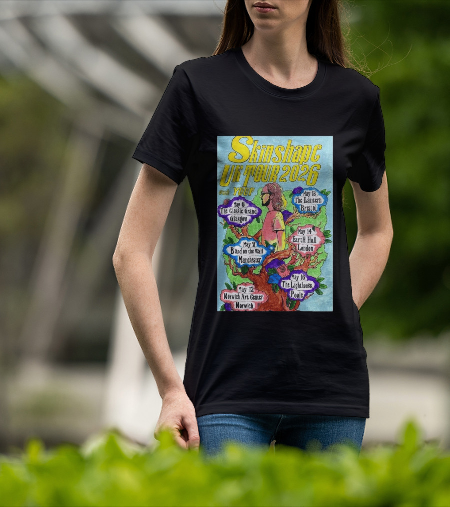 Skinshape UK Tour 2026 Glasgow Manchester Norwich Bristol London Poole With Yuuf T-Shirt