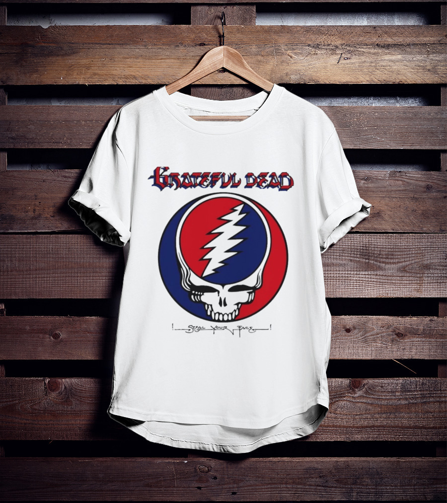Grateful Dead Steal Your Face Skull Lightning Bolt T-Shirt