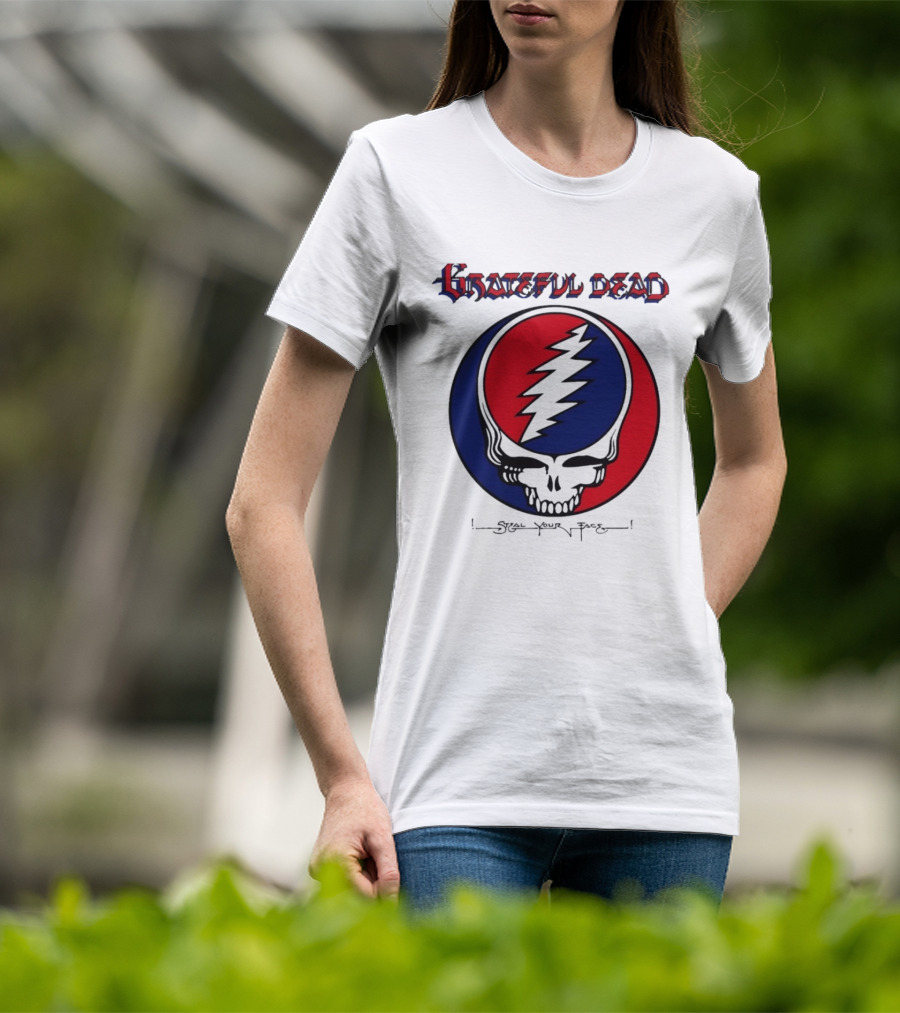 Grateful Dead Steal Your Face Skull Lightning Bolt T-Shirt