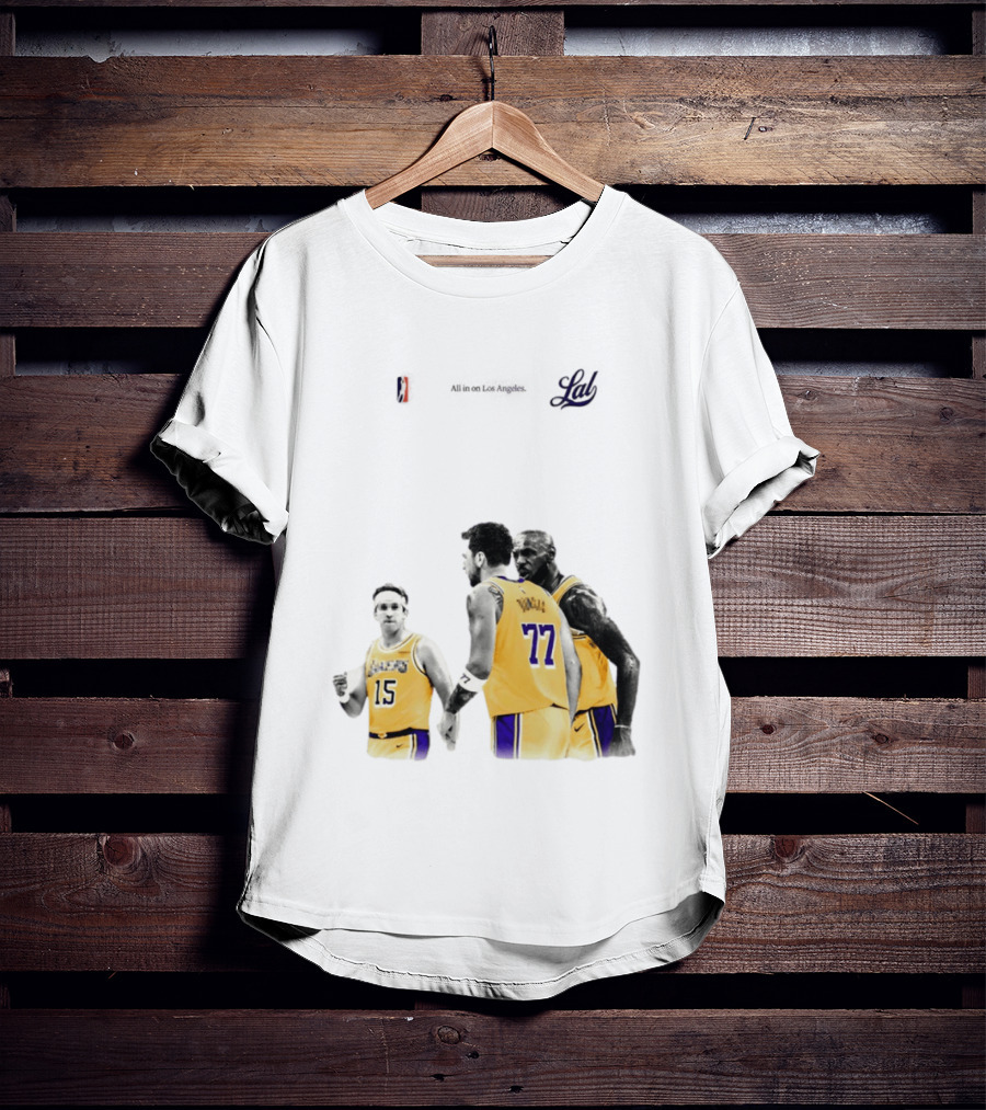 LeBron James Austin Reaves Luka Doncic Lakers Ring Season 2026 Los Angeles NBA Championship Dream Team T-Shirt