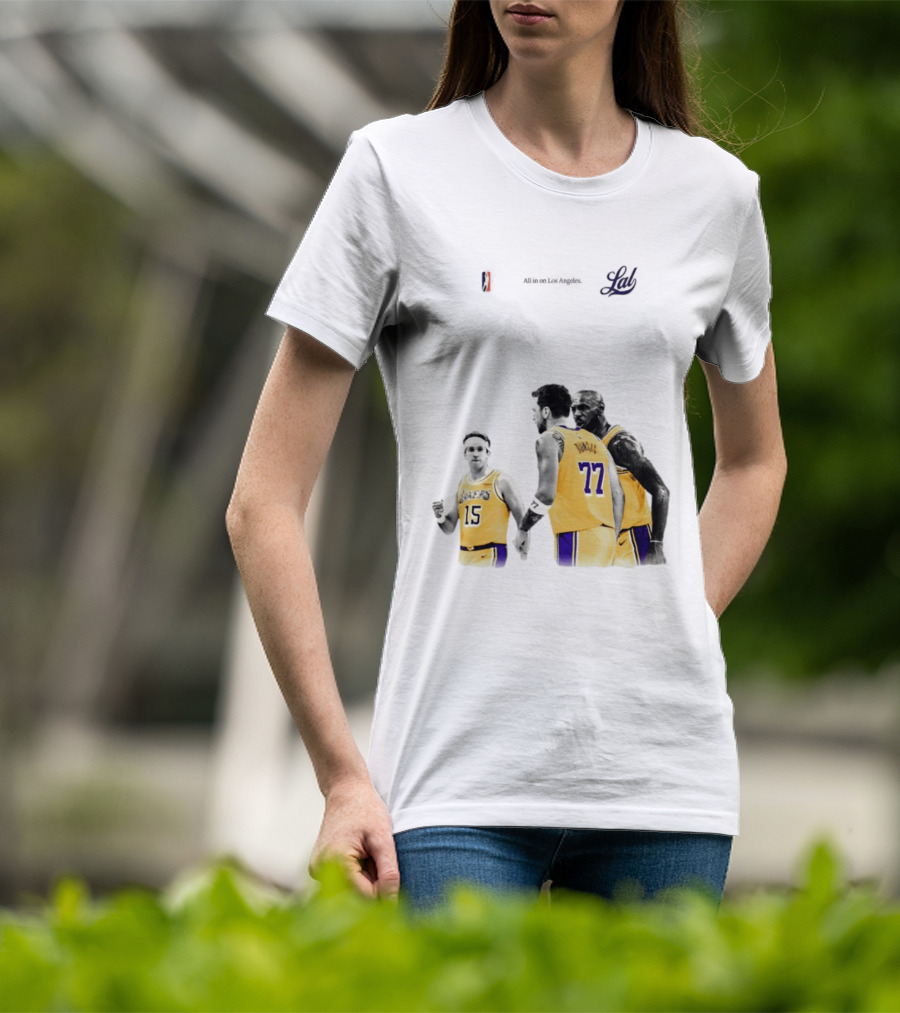 LeBron James Austin Reaves Luka Doncic Lakers Ring Season 2026 Los Angeles NBA Championship Dream Team T-Shirt