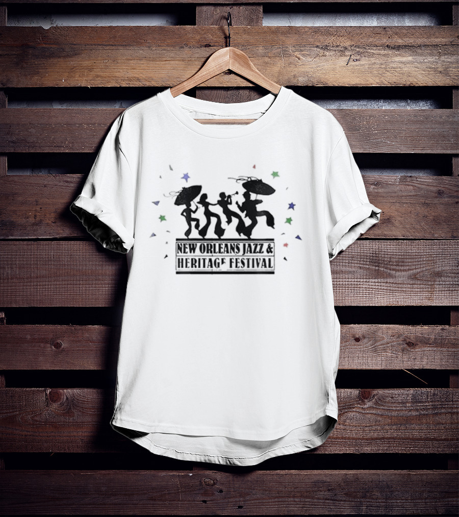 New Orleans Jazz Heritage Festival Second Line Celebration T-Shirt