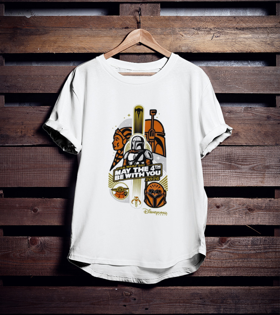 Star Wars Day May The 4th Be With You 2026 Ahsoka Mandalorian Grogu Celebration T-Shirt