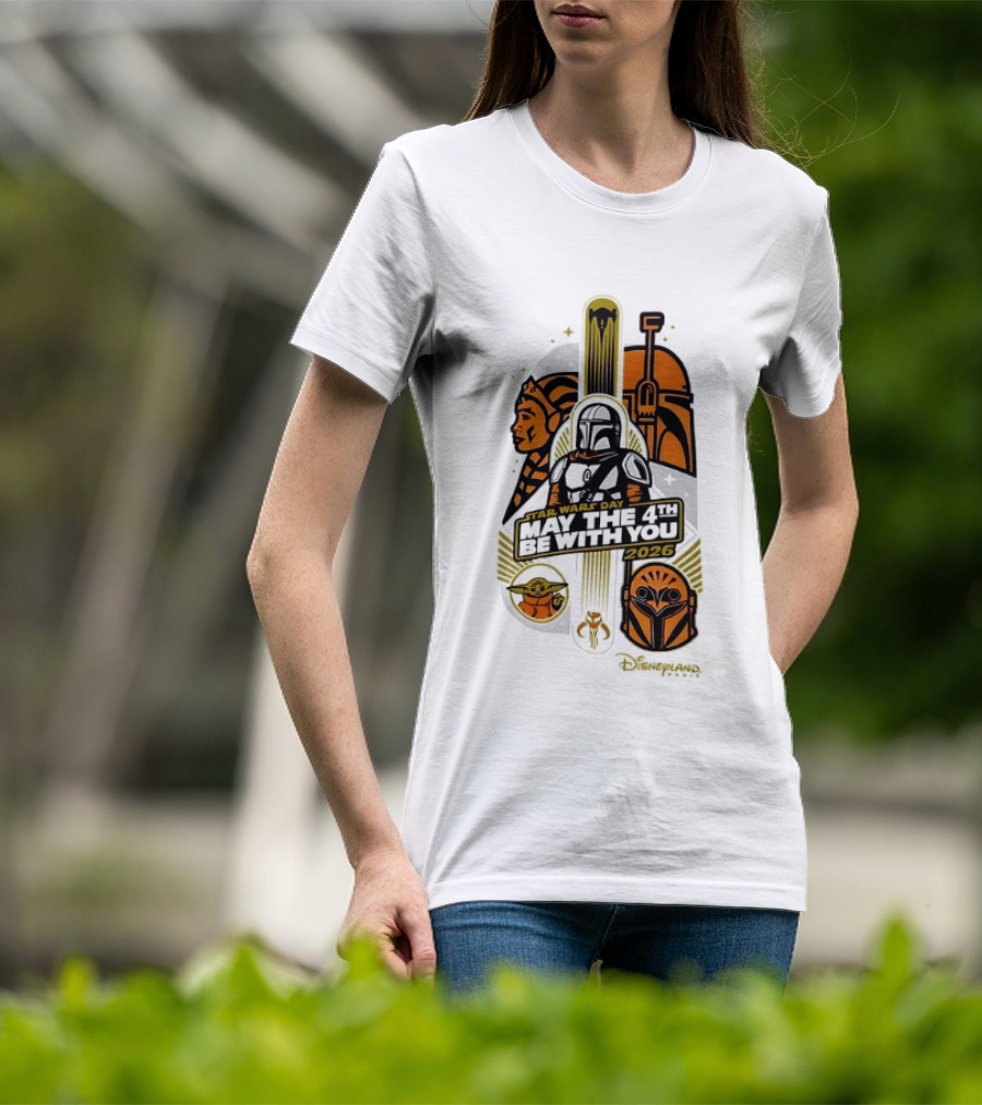 Star Wars Day May The 4th Be With You 2026 Ahsoka Mandalorian Grogu Celebration T-Shirt