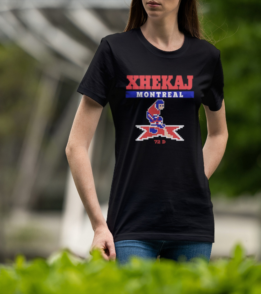 Xhekaj Montreal Canadiens 72 D Retro Hockey Player Pixel T-Shirt