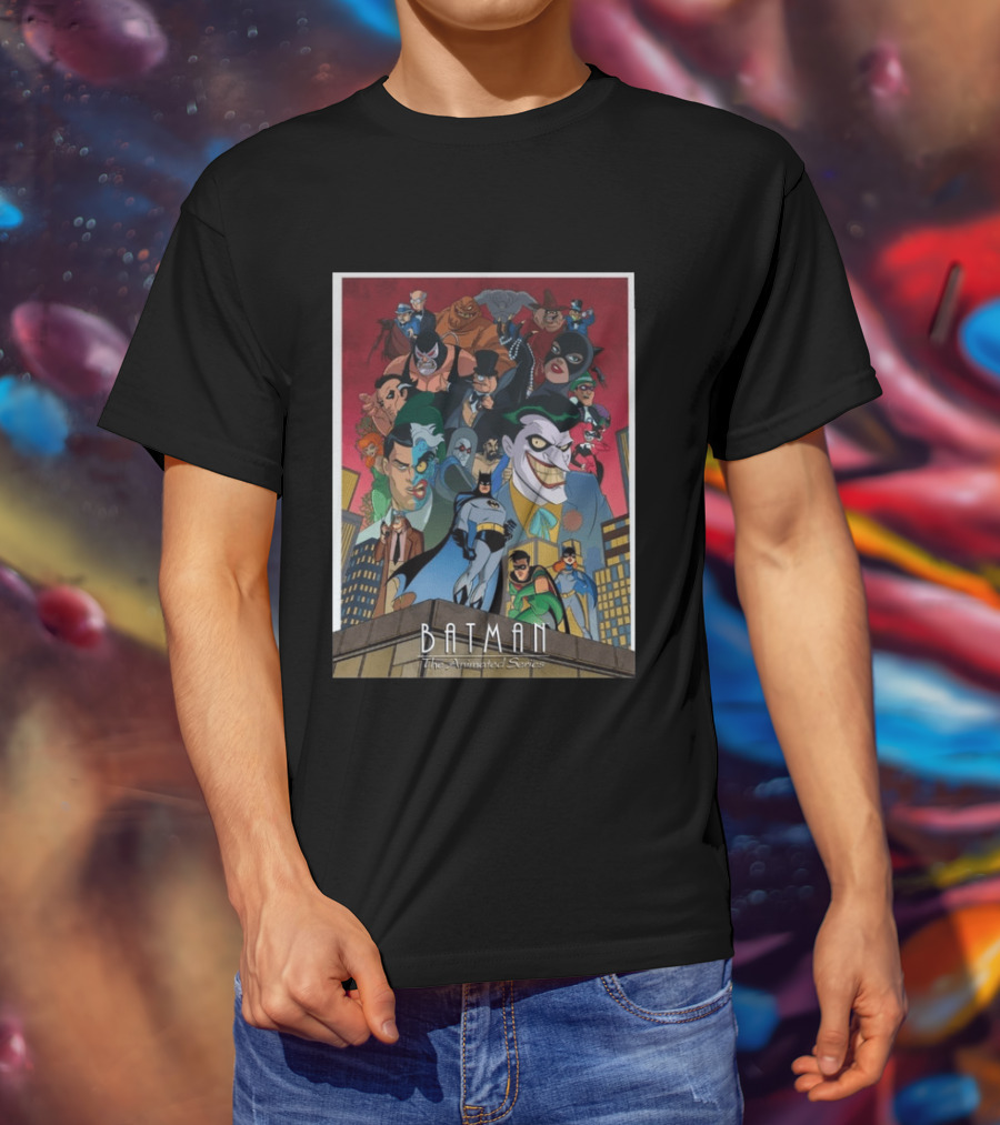 Batman The Animated Series 1992 Cast Villains Gotham City T-Shirt