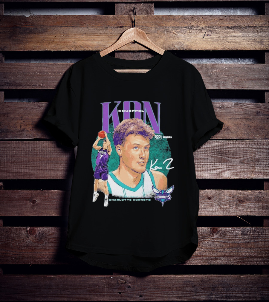 Kon Knueppel Charlotte Hornets Dual Player 500 Level NBA T-Shirt