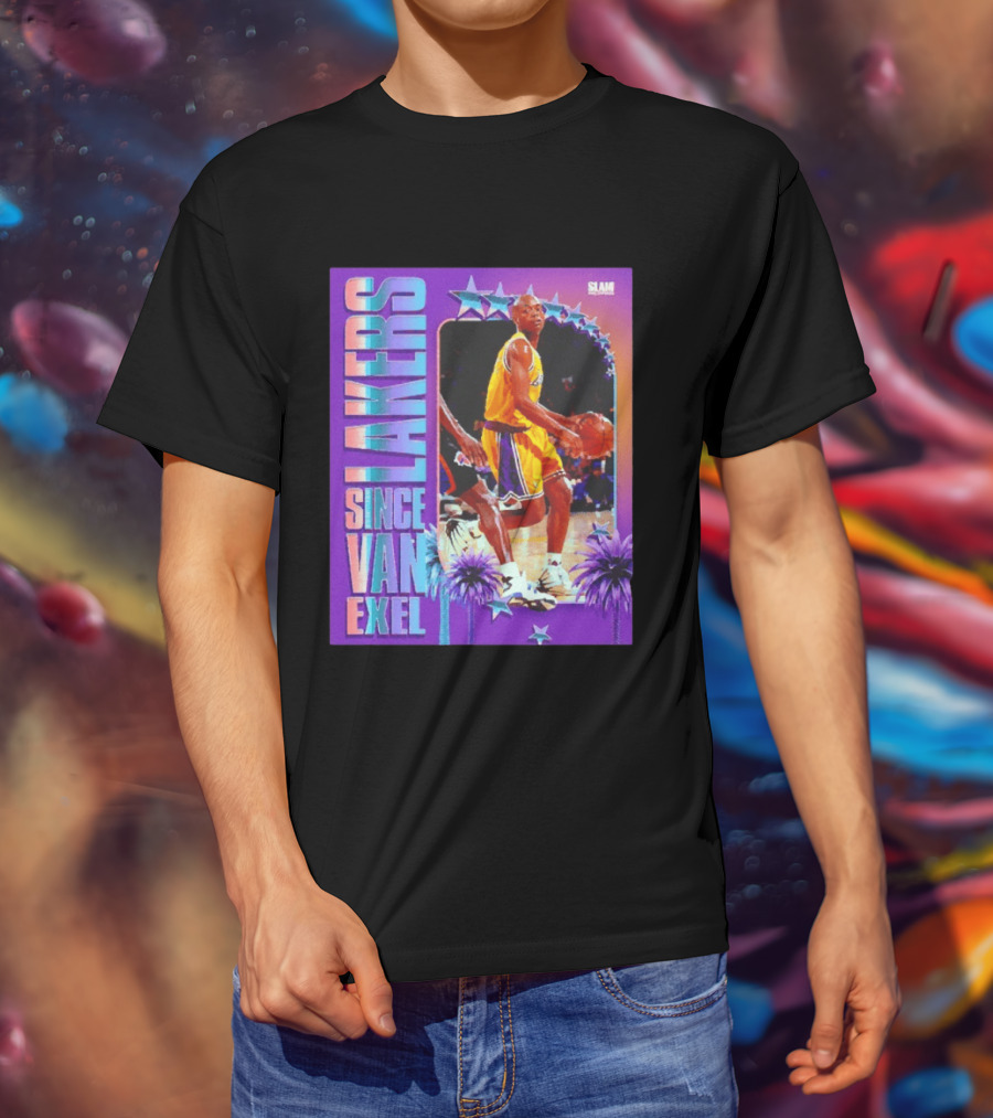 Lakers Since Van Exel SLAM Magazine Retro Basketball Legends T-Shirt