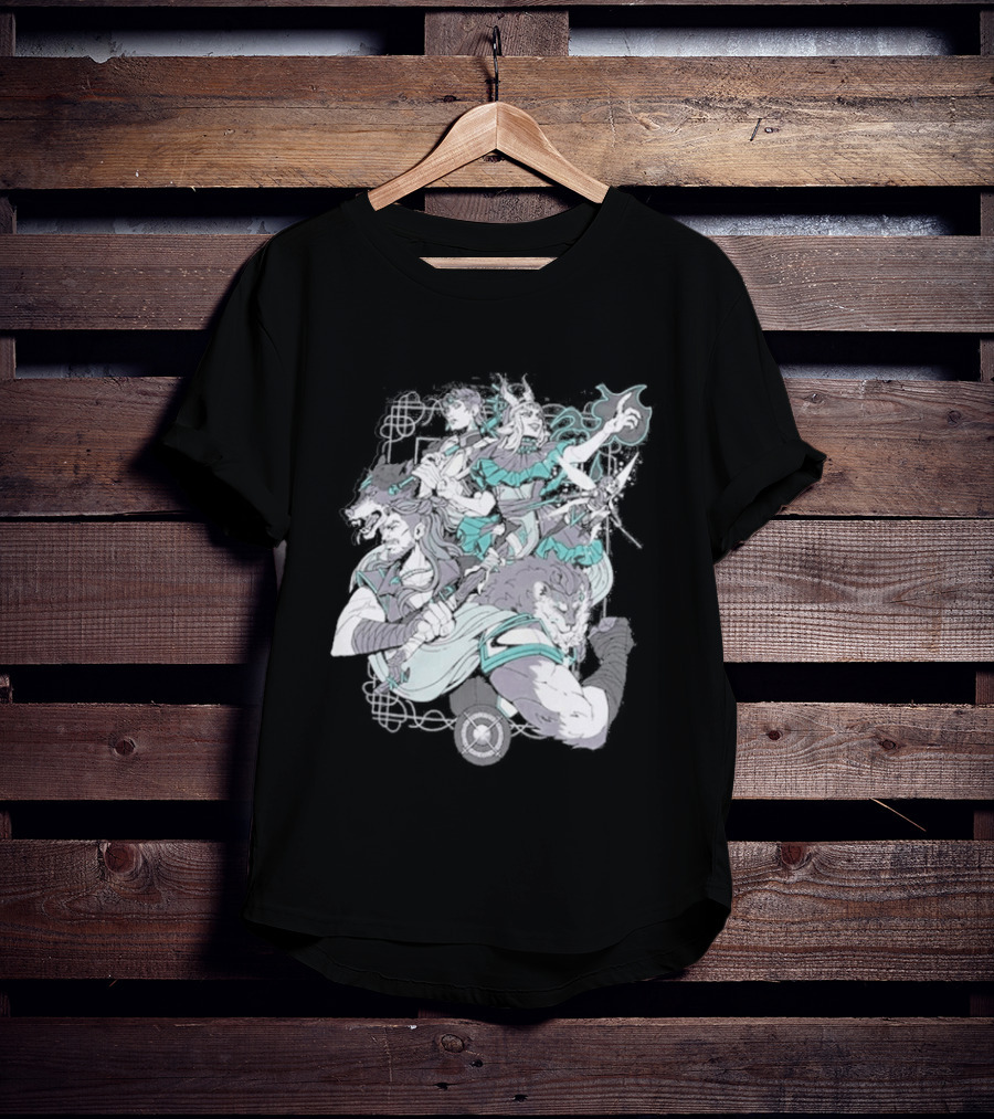 Critical Role Heroes Araman Soldiers Legendary Fantasy Characters T-Shirt