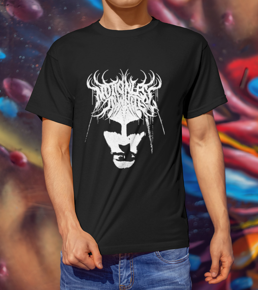 Miw Fear Not The Dark Symmetrical Antlered Reflection T-Shirt