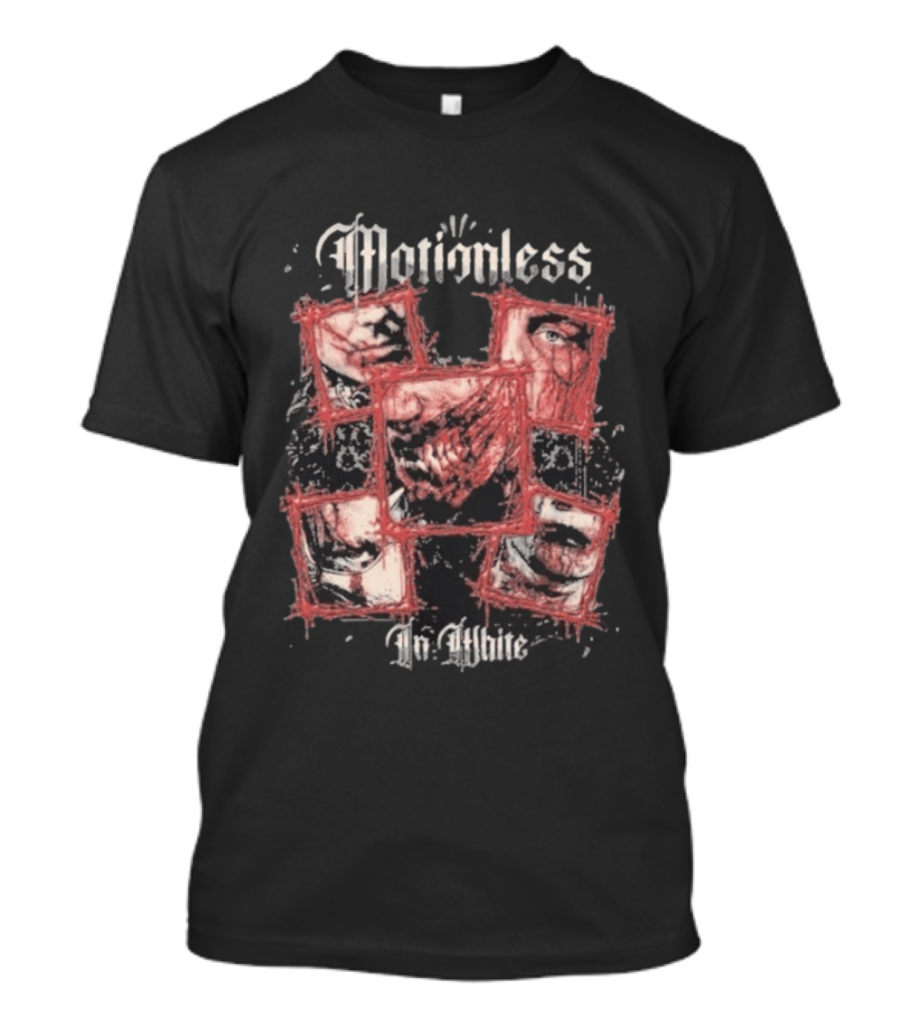 Motionless In White Torn By Time Collage T-Shirt