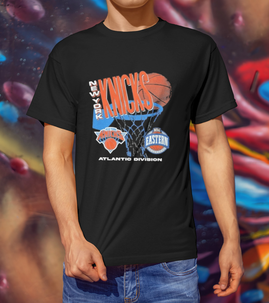 New York Knicks 90s Hardwood Classics Eastern Atlantic Division T-Shirt