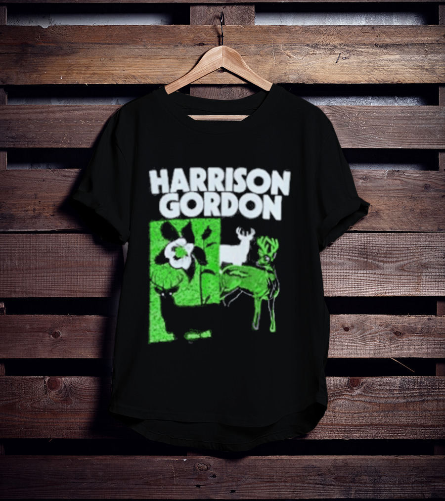 Harrison Gordon Tour Nature Wildlife Deer Flower T-Shirt