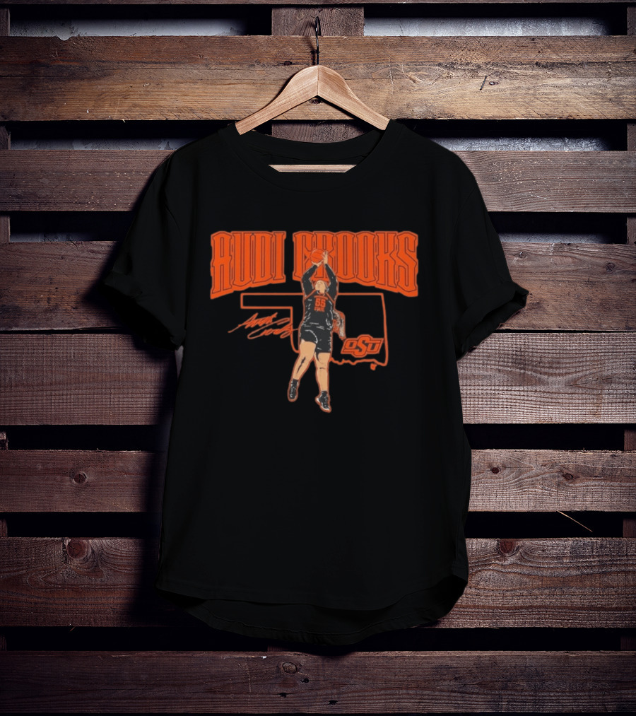 Audi Crooks Oklahoma State Basketball OSU Star Signature T-Shirt