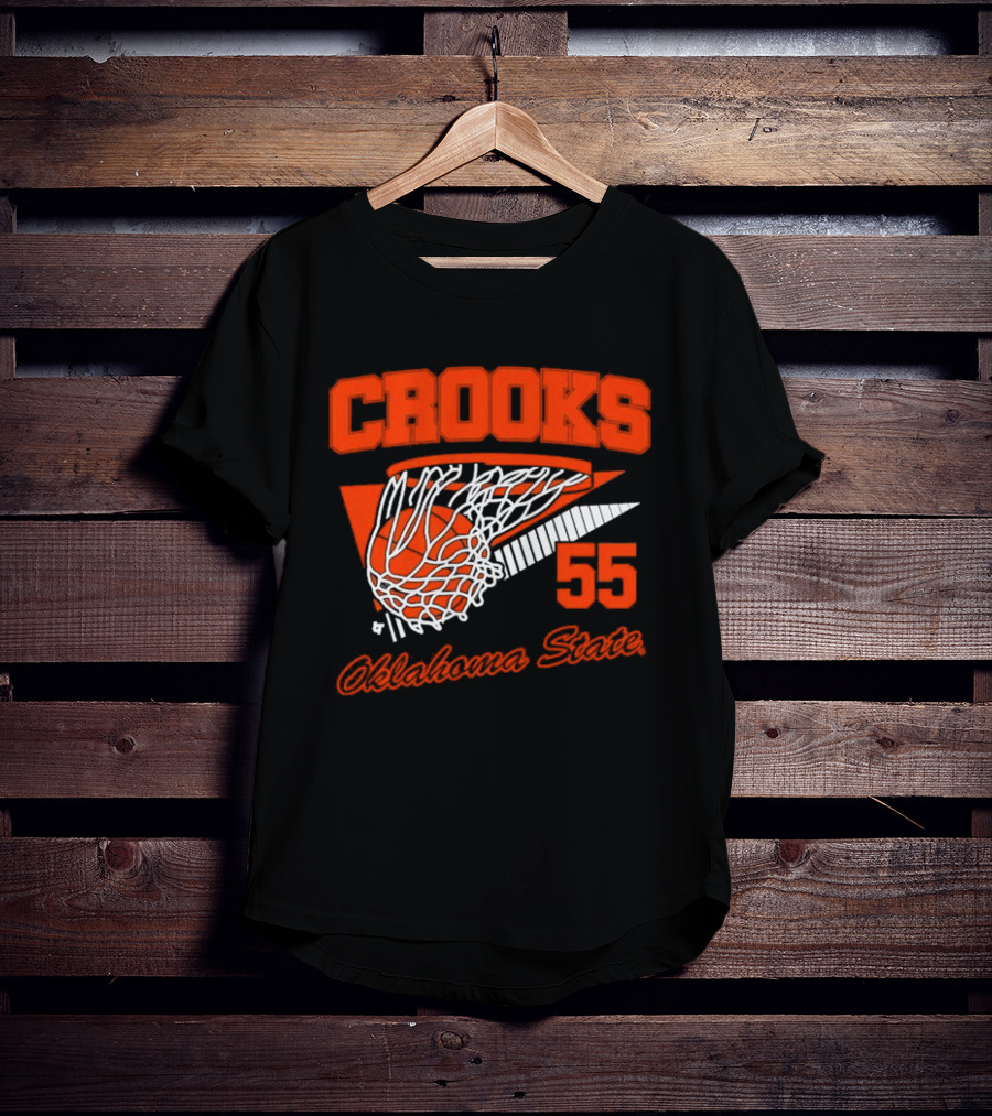 Crooks 55 Oklahoma State Basketball Swish T-Shirt