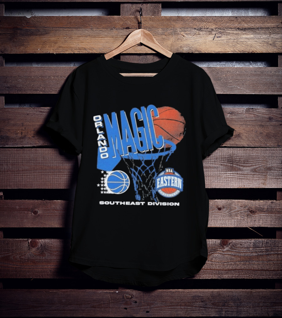 Orlando Magic 90s Hardwood Classics Southeast Division NBA Eastern Conference Basketball T-Shirt