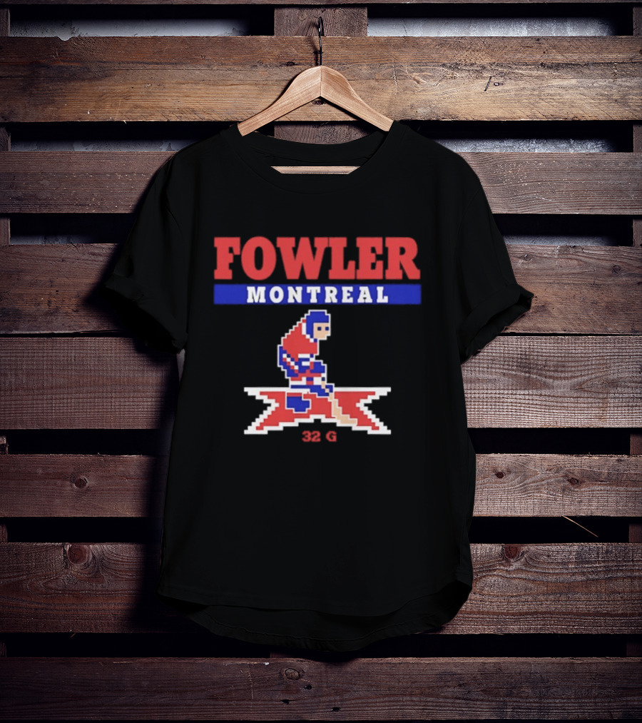 Fowler Montreal 32 G Pixel Hockey Player T-Shirt