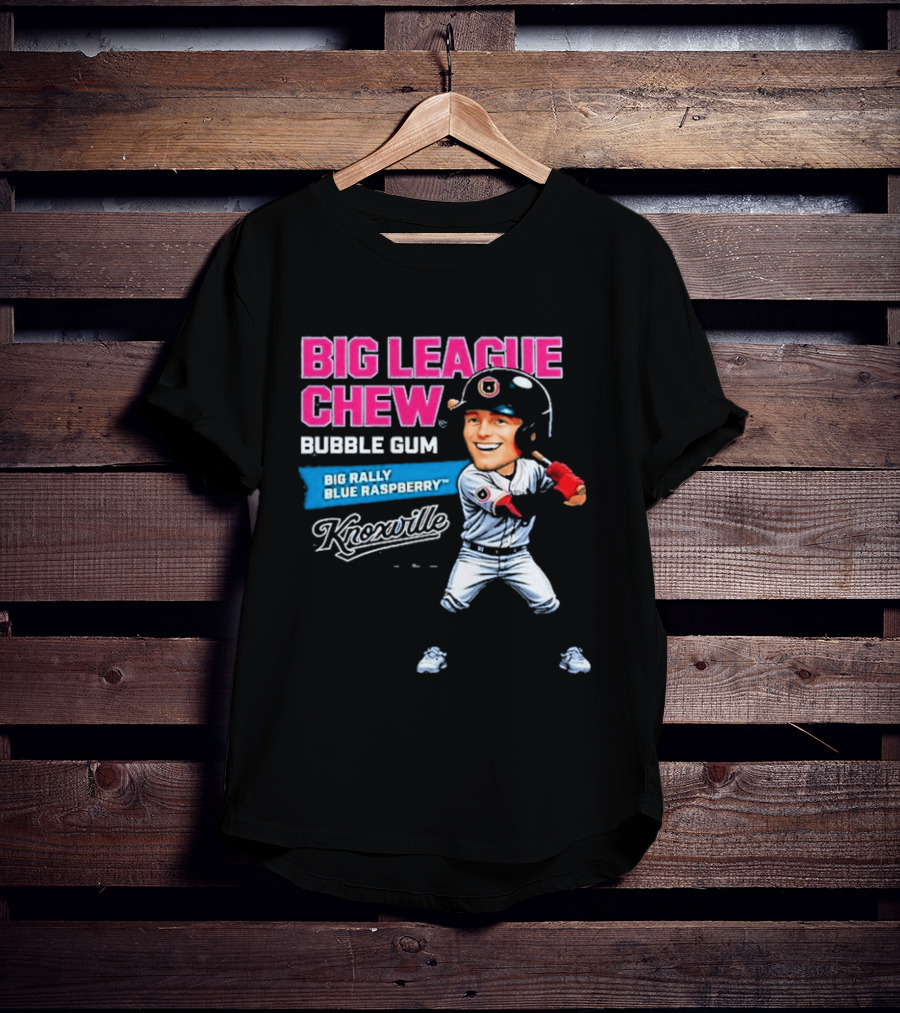 Big League Chew Bubble Gum Big Rally Blue Raspberry Knoxville Smokies T-Shirt