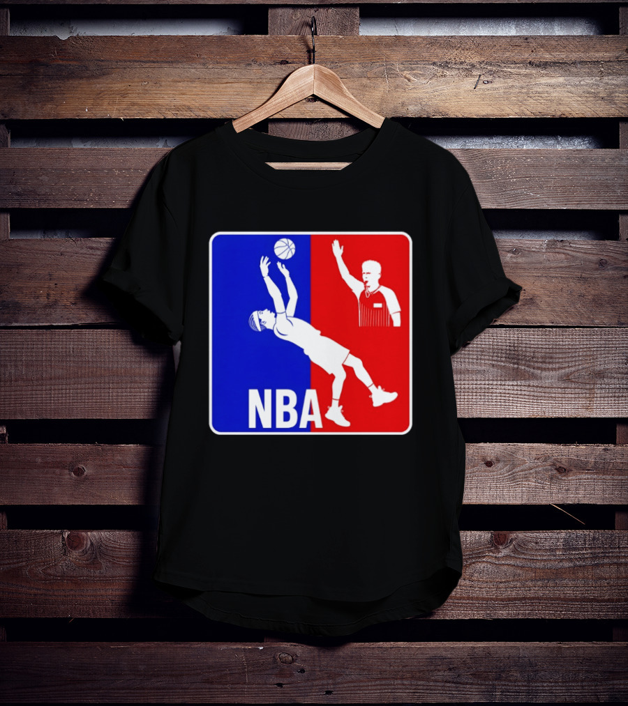NBA 2026 SGA Flopping Moment OKC Thunder With Referee T-Shirt
