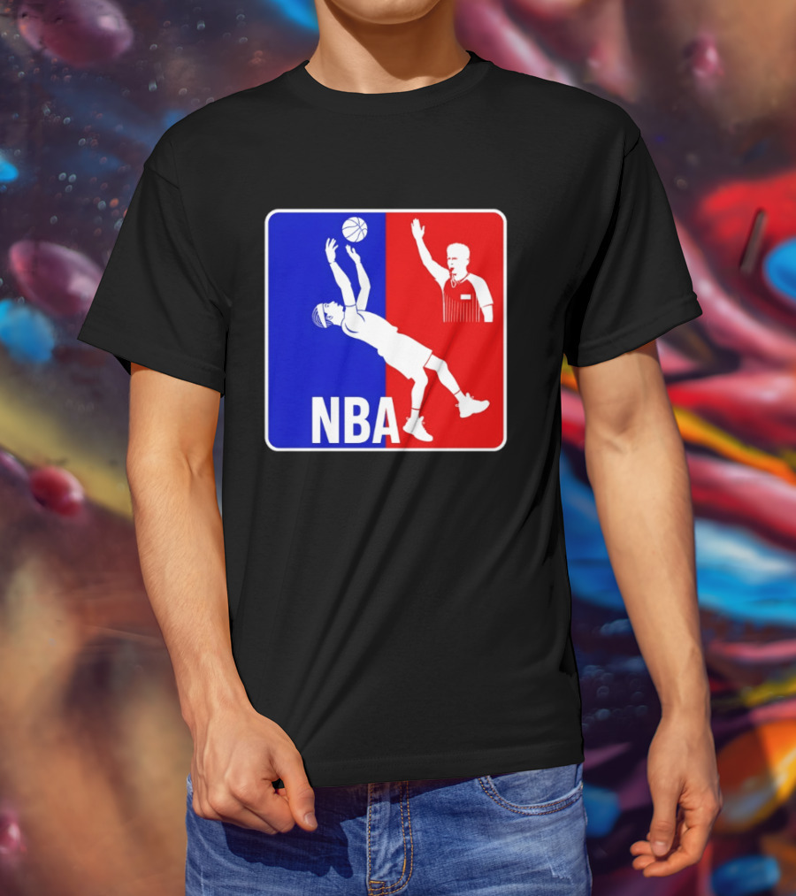 NBA 2026 SGA Flopping Moment OKC Thunder With Referee T-Shirt