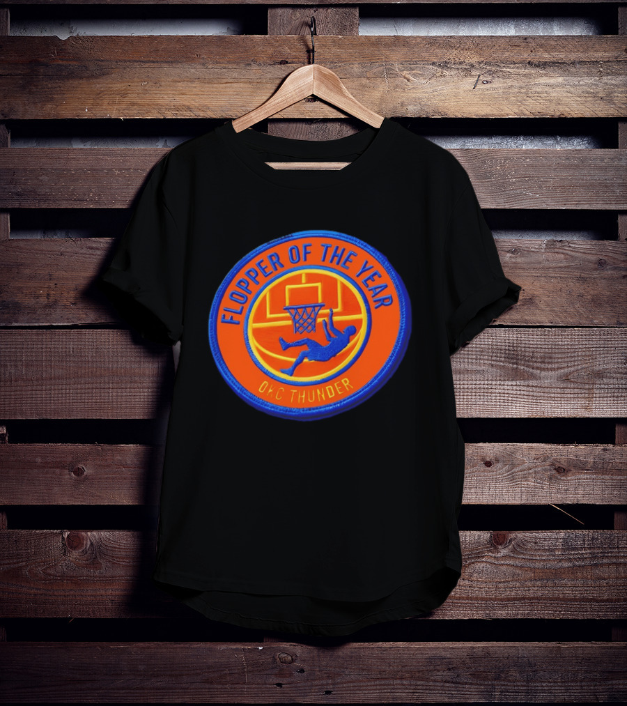 Flopper Of The Year OKC Thunder Basketball Humor SGA Moment T-Shirt
