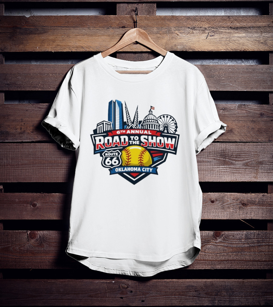 6th Annual Road To The Show Route 66 Oklahoma City T-Shirt