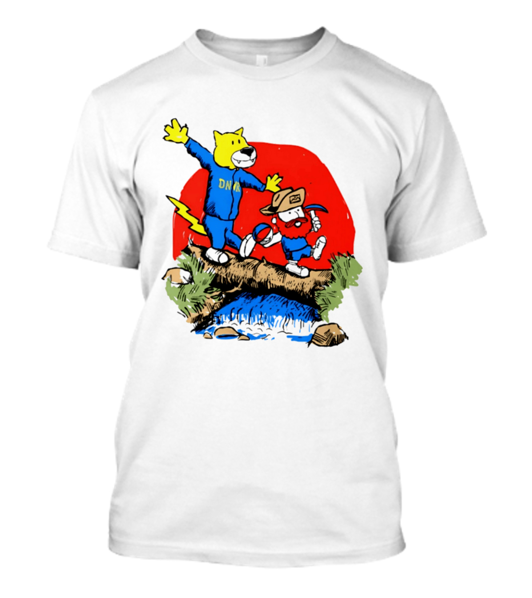 Buffalo Bills Football Cartoon Characters With DNR Sports T-Shirt