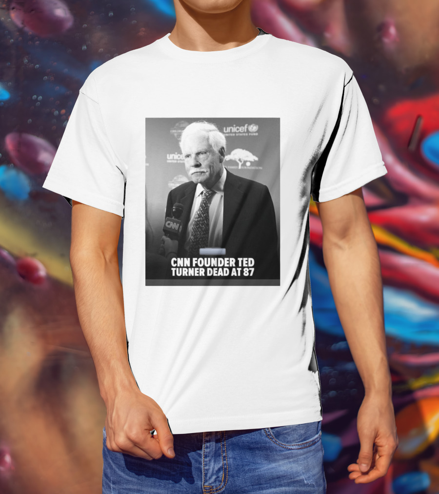 CNN Founder Ted Turner Dead At 87 UNICEF Interview T-Shirt