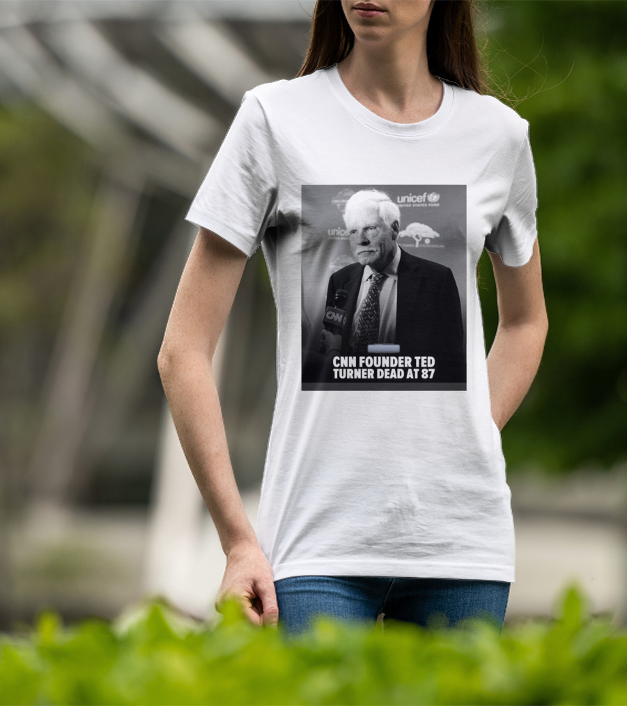 CNN Founder Ted Turner Dead At 87 UNICEF Interview T-Shirt