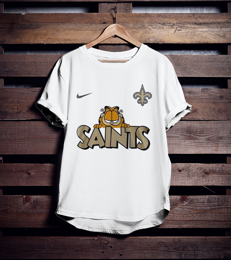 New Orleans Saints Garfield Nike Fleur De Lis T-Shirt