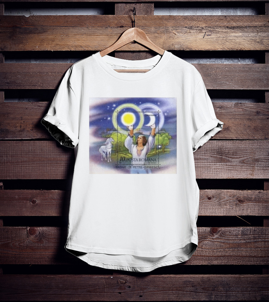 Posta Romana Basme De Petre Ispirescu Greuceanu Romania 1987 Stamps Bedtime Stories T-Shirt