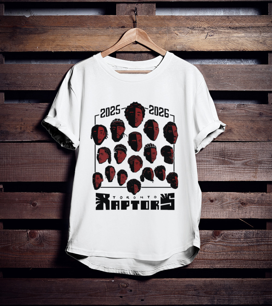 2025 2026 Toronto Raptors Team Roster NBA Season T-Shirt