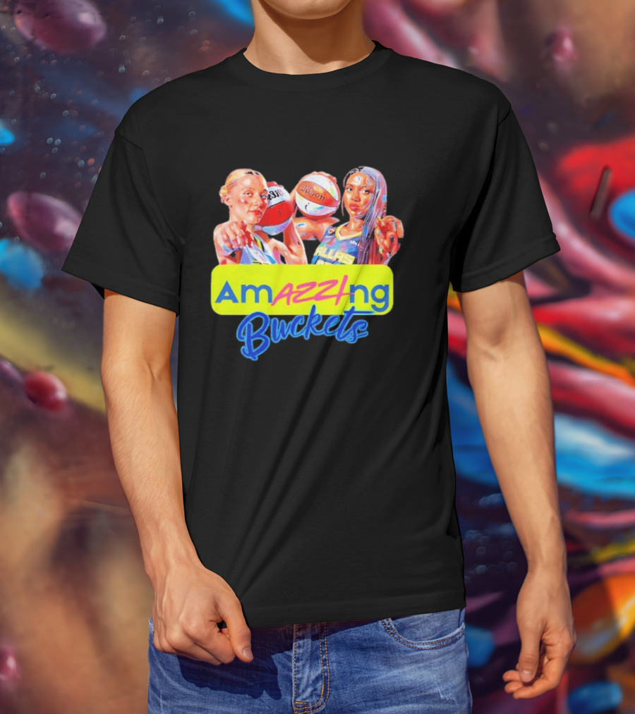 Amazzing Buckets Paige Bueckers Azzi Fudd Dallas Wings Basketball T-Shirt