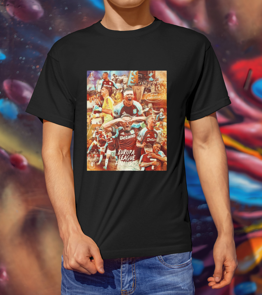 Aston Villa FC Europa League UTV Eurovilla Celebration T-Shirt