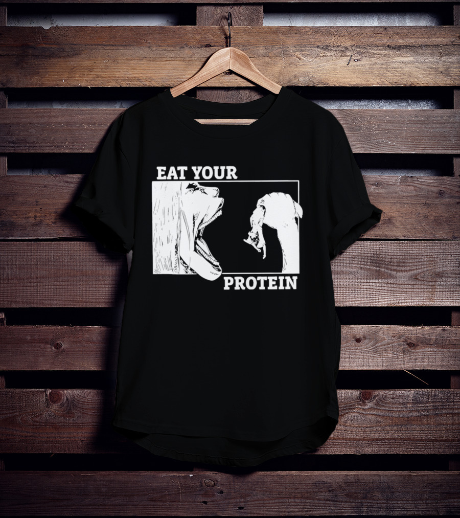 Attack On Titan Eat Your Protein Anime Eaten Scene T-Shirt