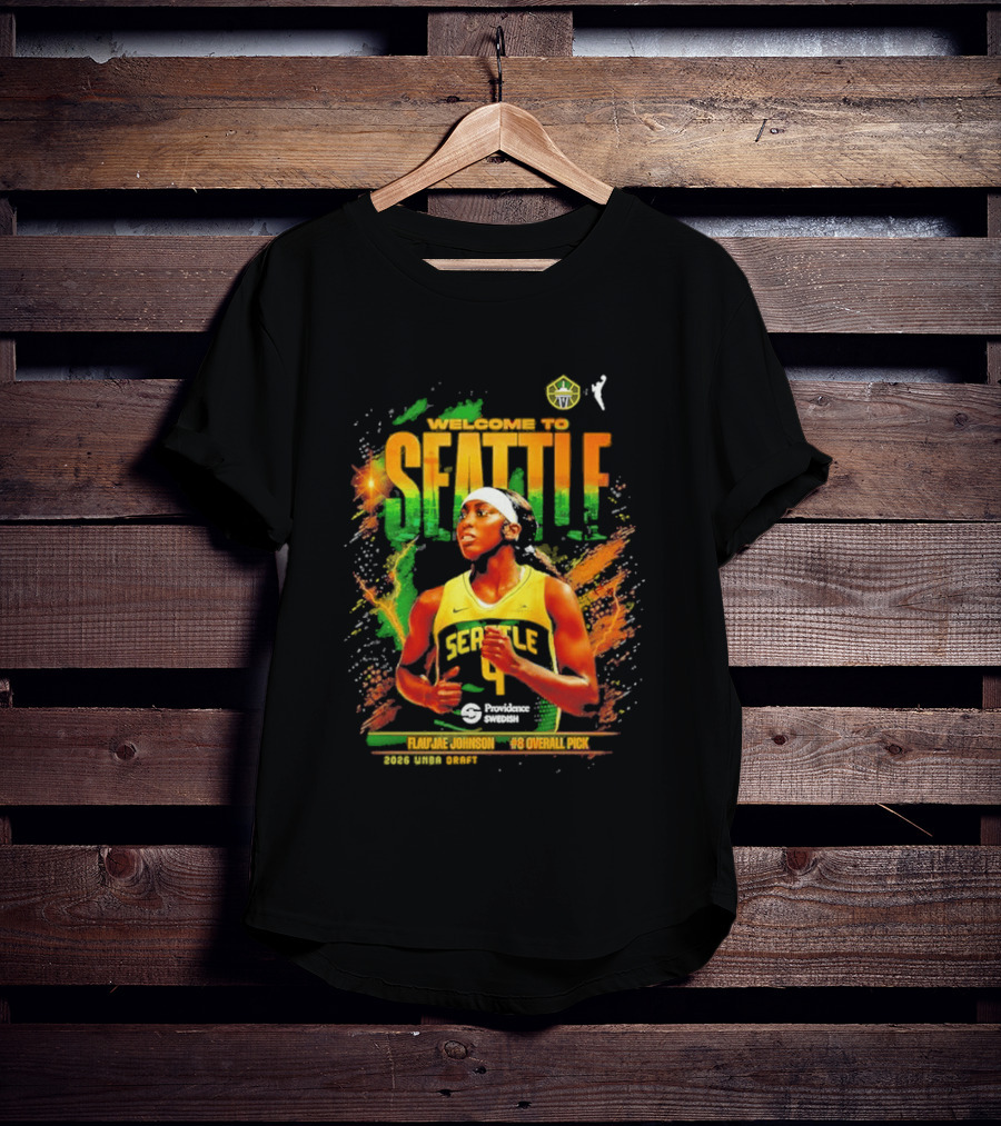 Welcome To Seattle Flau'jae Johnson WNBA Seattle Storm Rookie Season 2023 T-Shirt