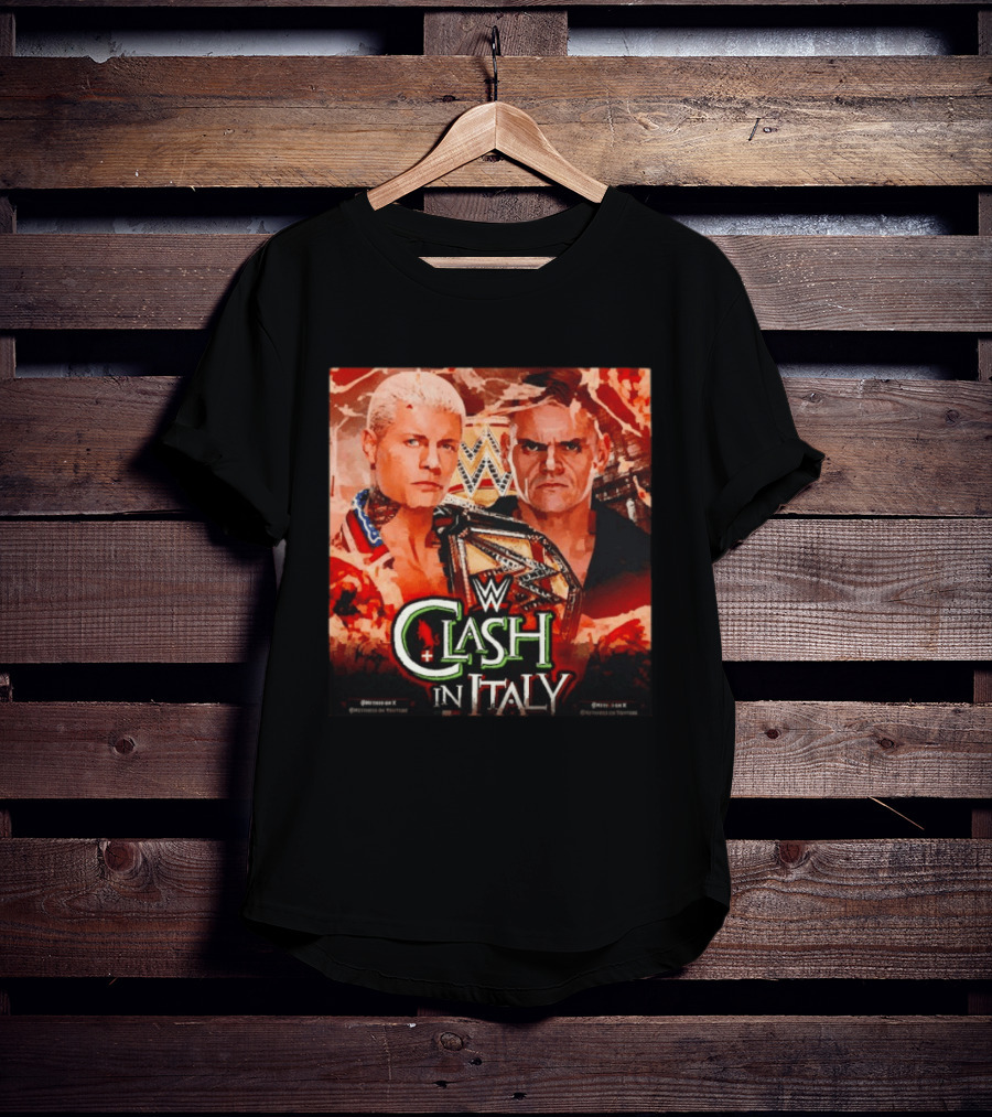 WWE Clash In Italy Cody Rhodes Vs Gunther May 31 Event T-Shirt