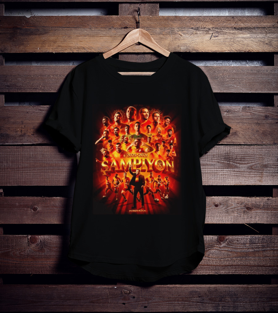 Galatasaray 2025 2026 Şampiyon Süper Lig Dominasyon 26th Win Celebration T-Shirt