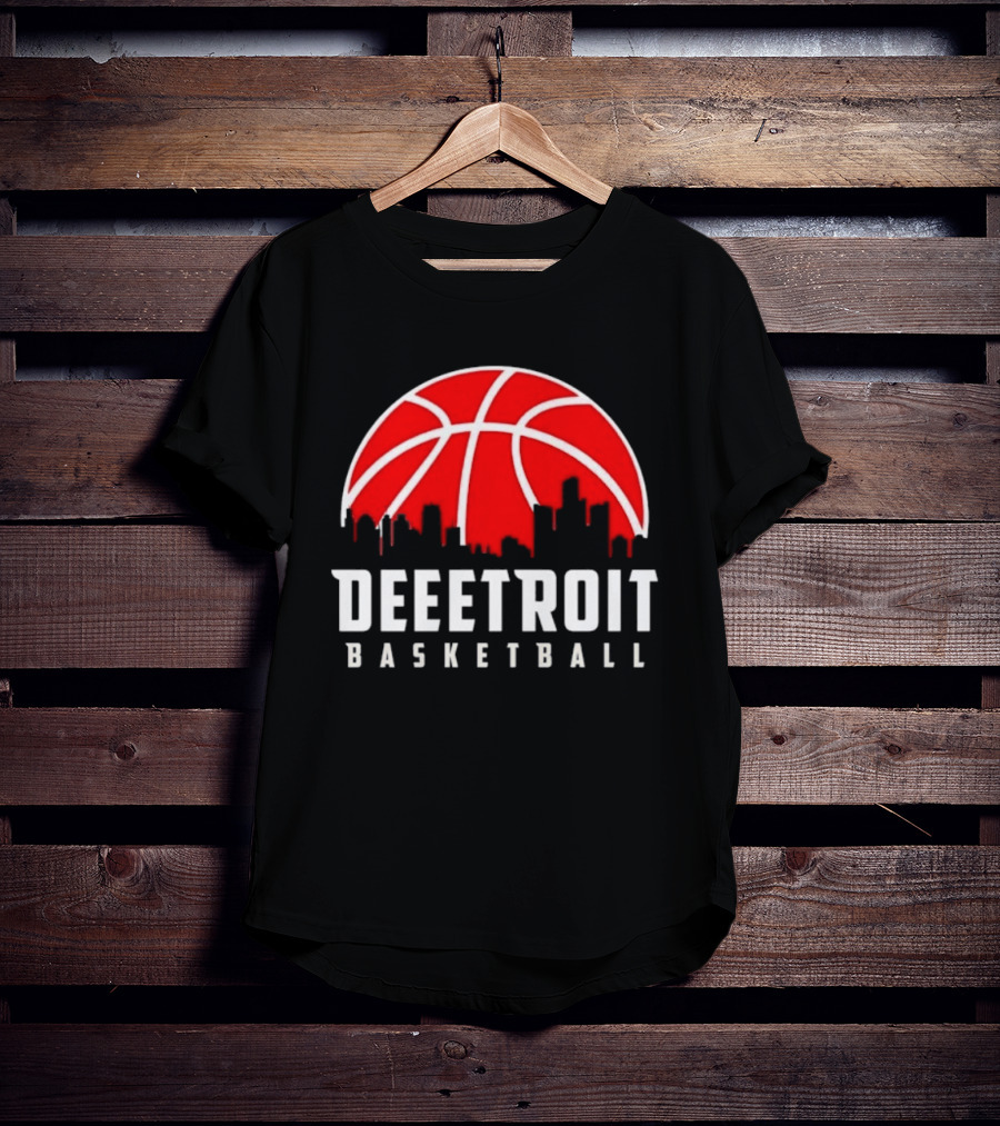 Deetroit Basketball Skyline Drip 2026 T-Shirt
