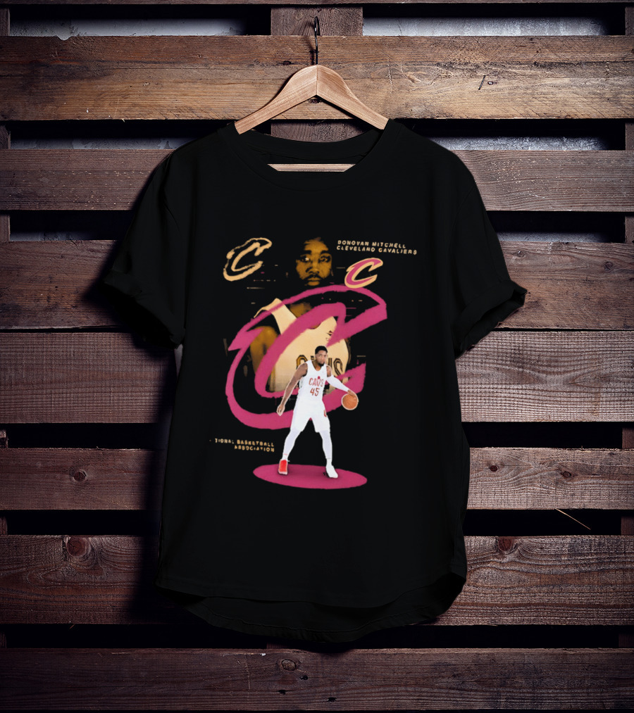 Donovan Mitchell Cleveland Cavaliers Basketball C Legacy 45 T-Shirt
