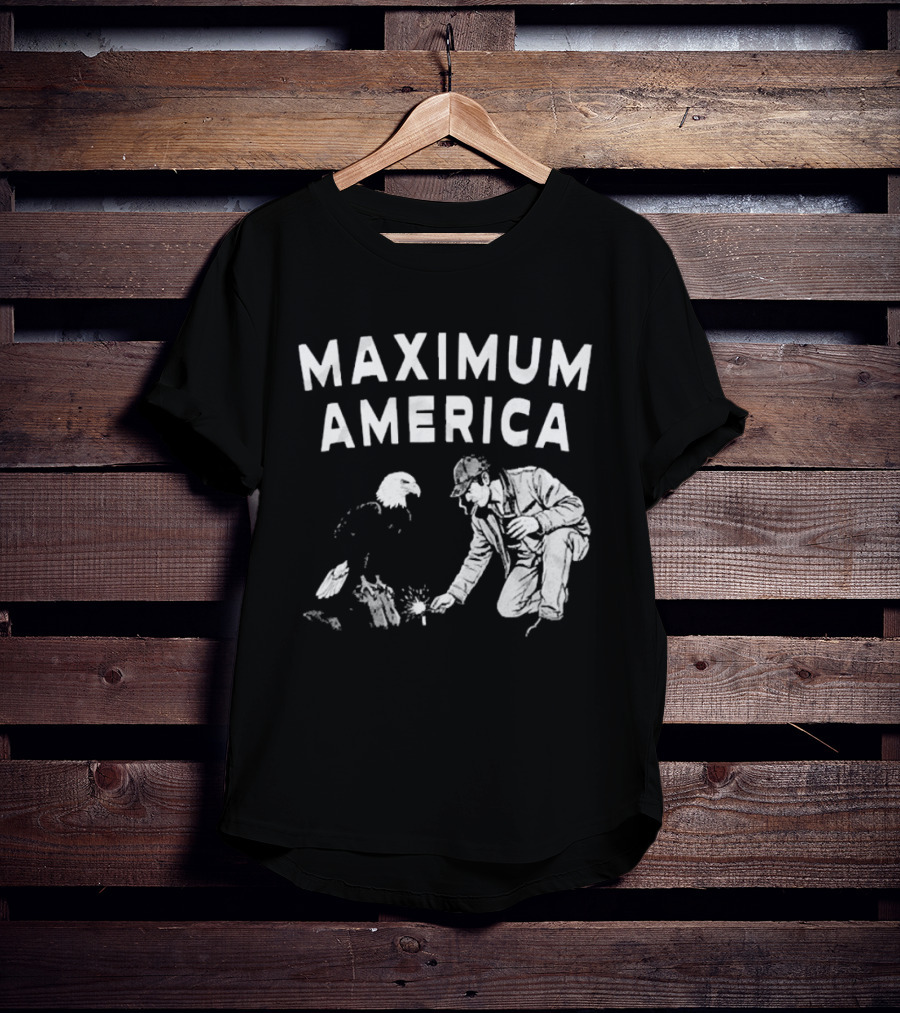 Maximum America Bald Eagle Iconic Patriotic T-Shirt