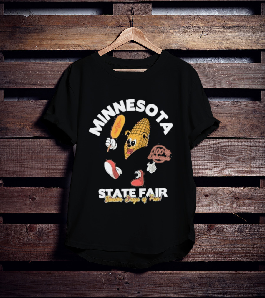 Minnesota State Fair 2026 Running Corn Dog Twelve Days Of Fun T-Shirt