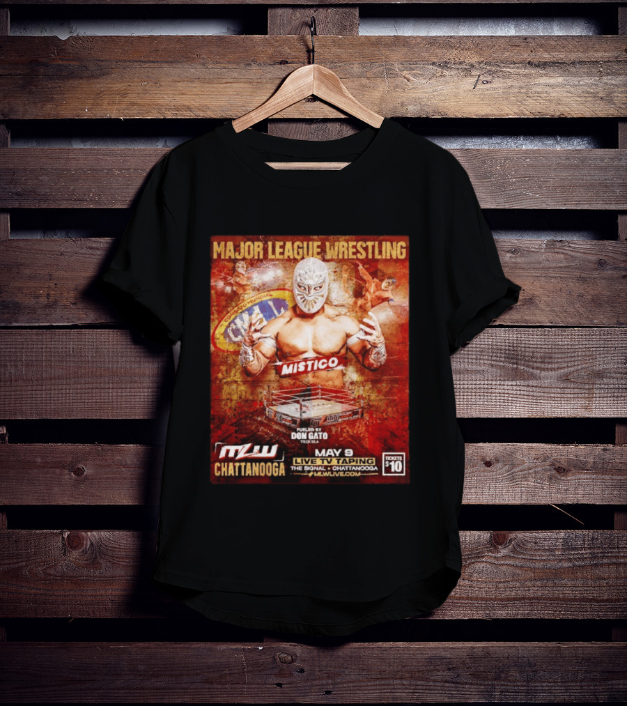 Mistico Major League Wrestling May 9 Live TV Taping The Signal Chattanooga T-Shirt